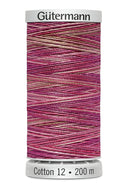 Gütermann Cotton 12 - Fil de coton Sulky pour broderie machine 200m