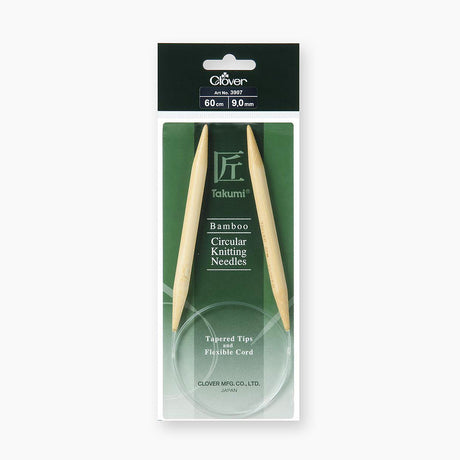 Clover 60cm Takumi Bamboo Circular Needles - Precision and Comfort Knitting