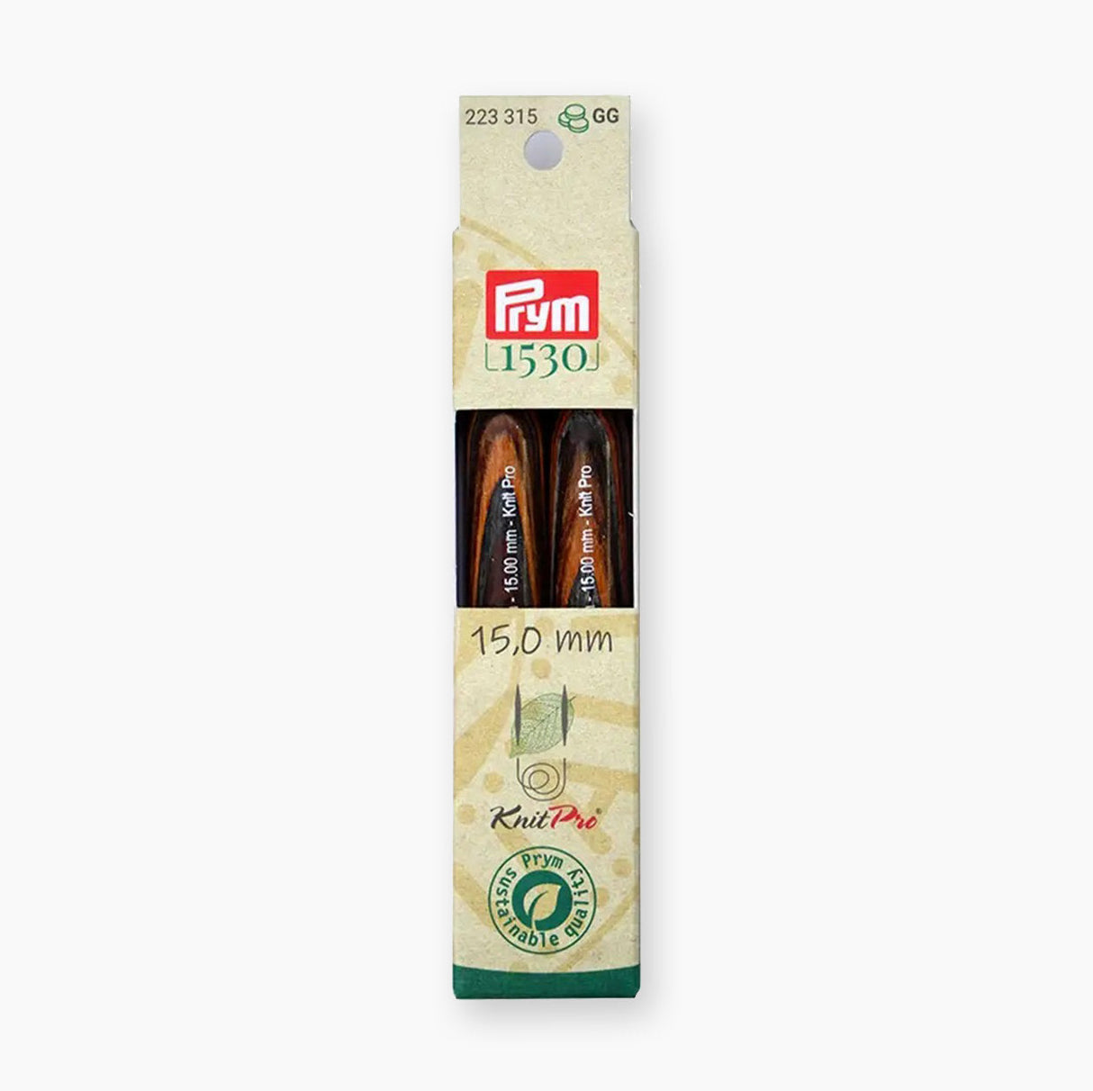 Prym Natural Short Tricot Needle Tips - Sustainability and Convenience in One Package