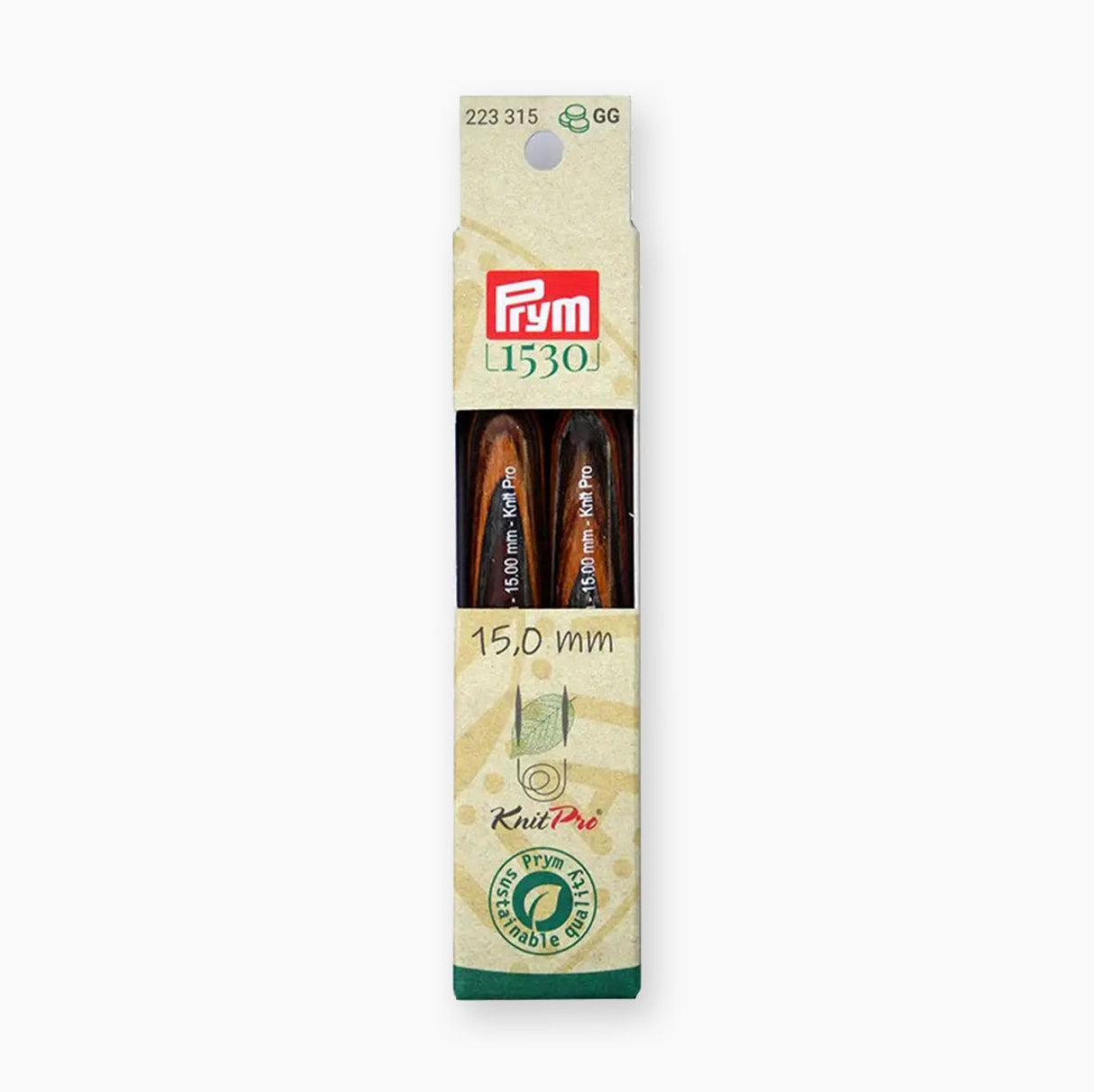 Prym Natural Short Tricot Needle Tips - Durabilité et commodité dans un seul emballage