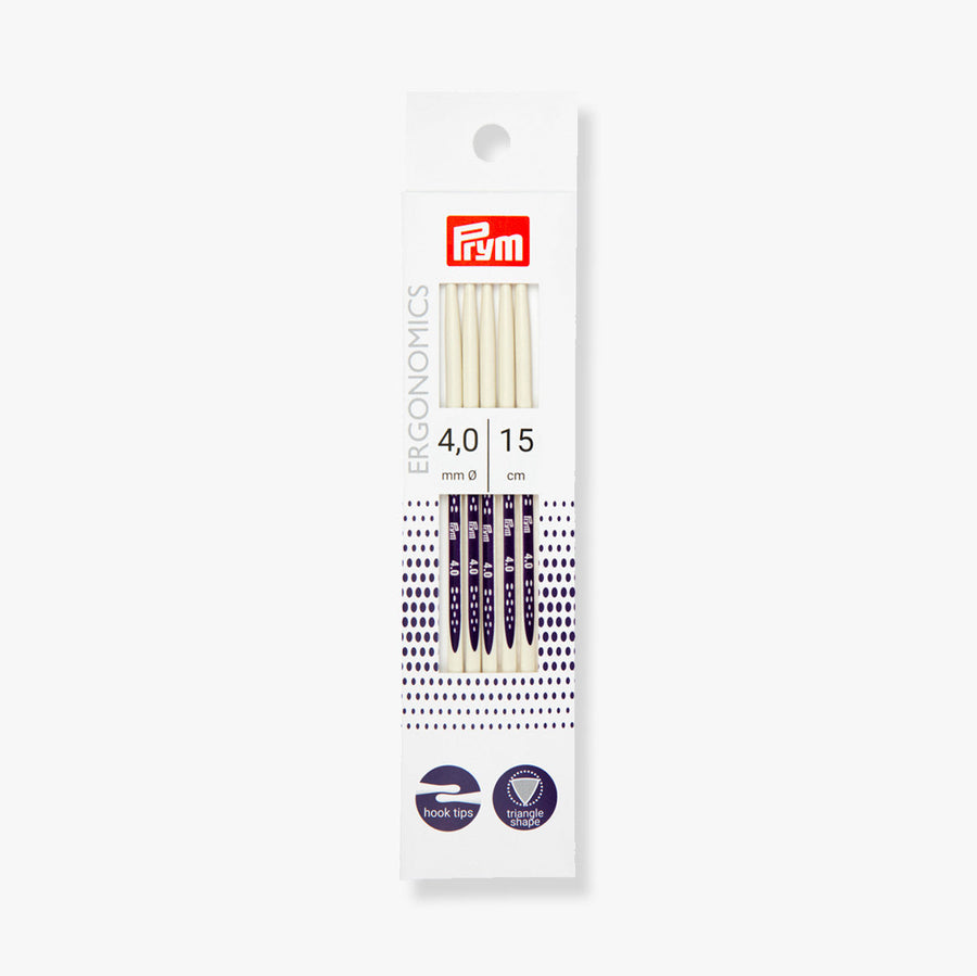 Agujas de doble punta ergonómicas 15cm Prym 194154 - accesorio Prym para punto y tejido