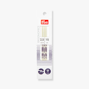 Agujas de doble punta ergonómicas 15cm Prym 194154 - accesorio Prym para punto y tejido