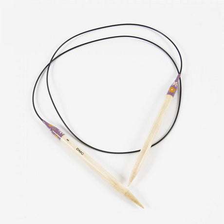 DMC Decorative Circular Needle - Bamboo with Hand Painted Floral Design