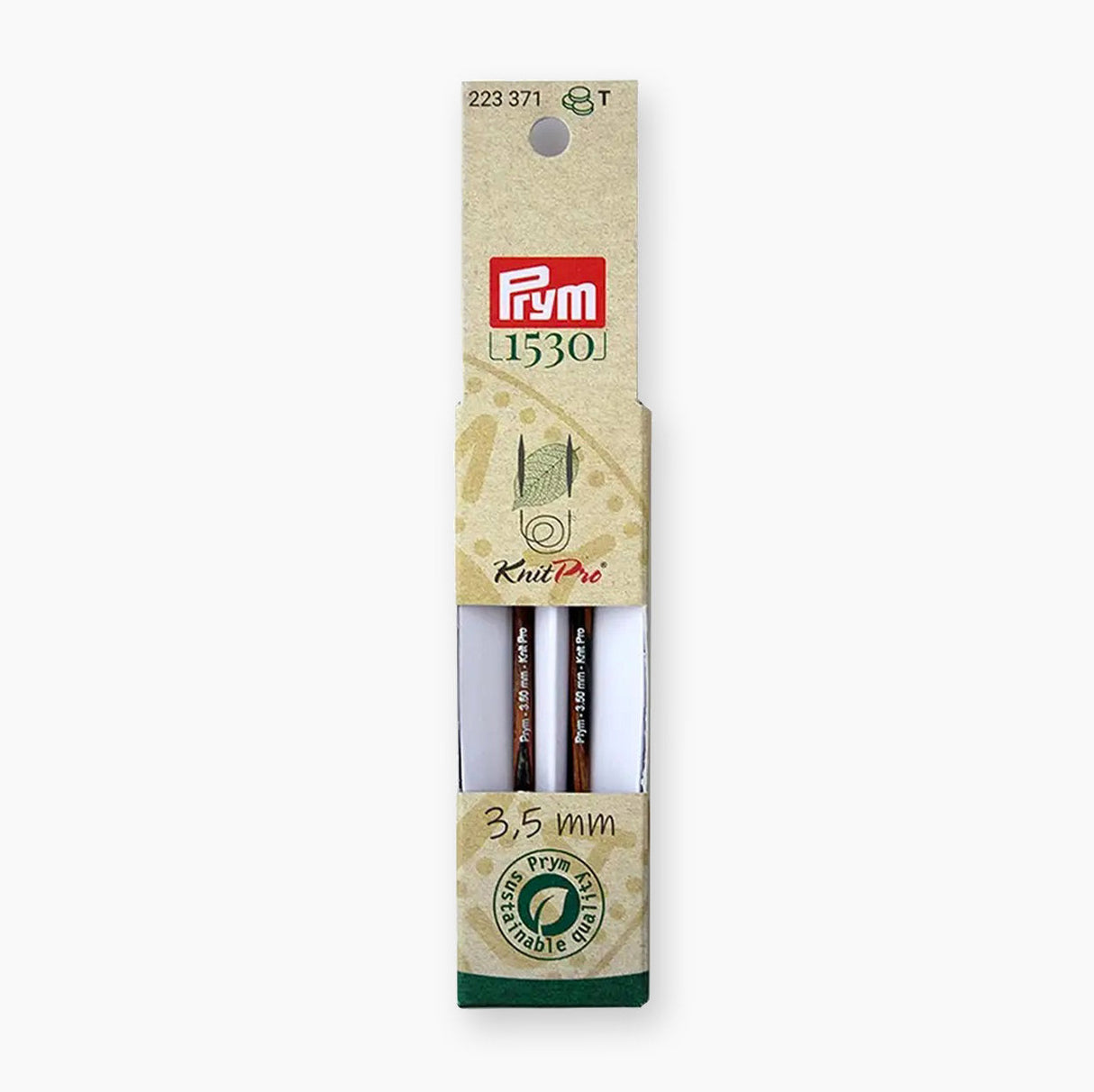 Prym Natural Short Tricot Needle Tips - Sustainability and Convenience in One Package