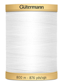Hilo de Algodón Gütermann 800 m: Alta calidad y brillo especial para tus proyectos de costura