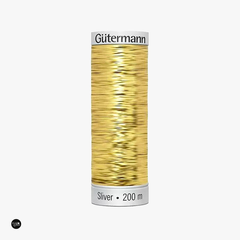 Silver 200 m - Gütermann Metallic Effect Thread