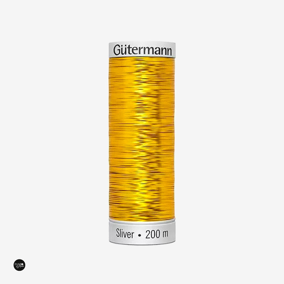 Silver 200 m - Metallischer Effekt-Faden von Gütermann