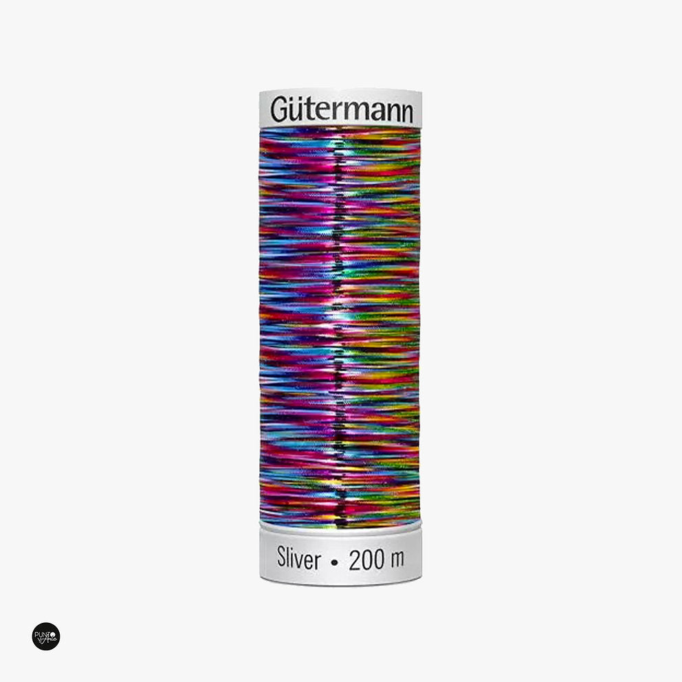 Silver 200 m - Metallischer Effekt-Faden von Gütermann