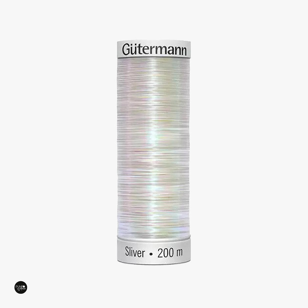 Silver 200 m - Metallischer Effekt-Faden von Gütermann