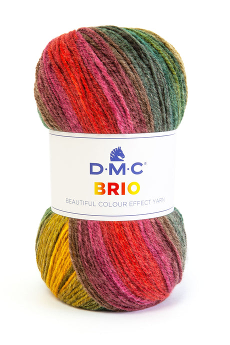 DMC Brio: Lana Multicolor con Efecto Degradado para Tejer Prendas de Otoño e Invierno