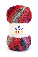 DMC Brio : Laine multicolore à effet dégradé pour tricoter des vêtements d'automne et d'hiver