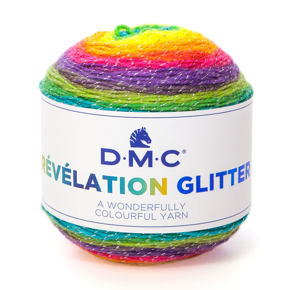 DMC Révélation Glitter - Lana Multicolor con Toque de Brillo