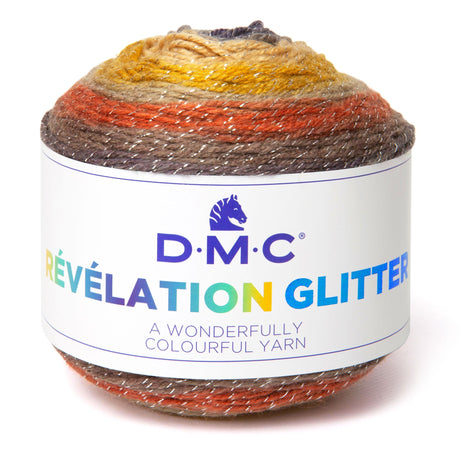 DMC Révélation Glitter - Lana Multicolor con Toque de Brillo
