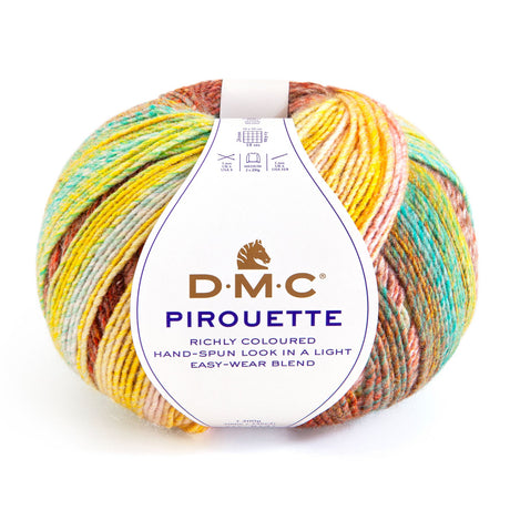 DMC Pirouette: Lana Multicolor para Labores de Otoño e Invierno