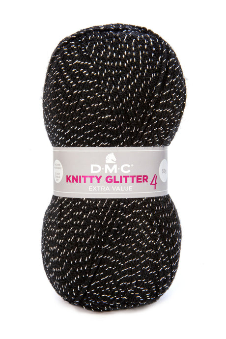 DMC KNITTY4 GLITTER : Brillance métallique dans vos créations en laine