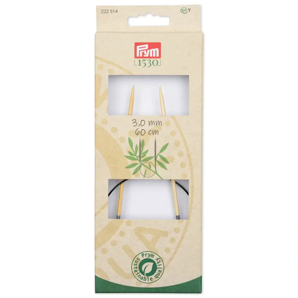 Prym 1530 Bamboo Circular Knitting Needles - Softness, Flexibility and Sustainability in Every Point