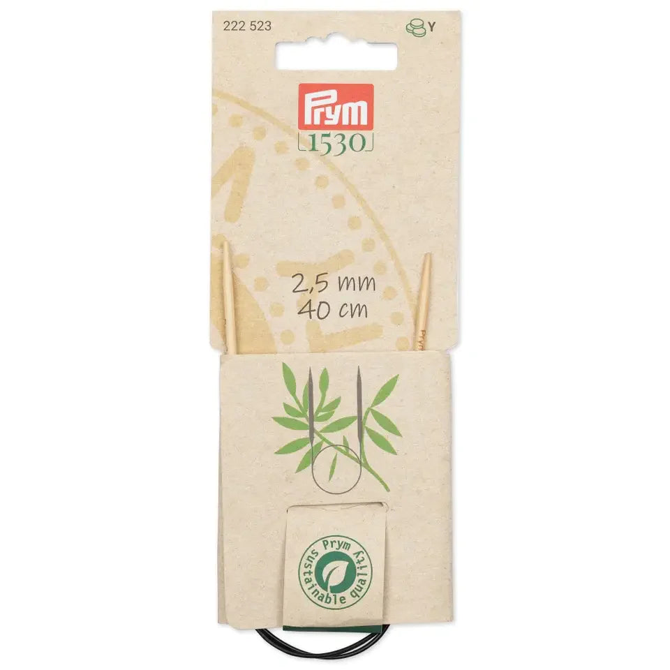 Prym 1530 Bamboo Circular Knitting Needles - Softness, Flexibility and Sustainability in Every Point