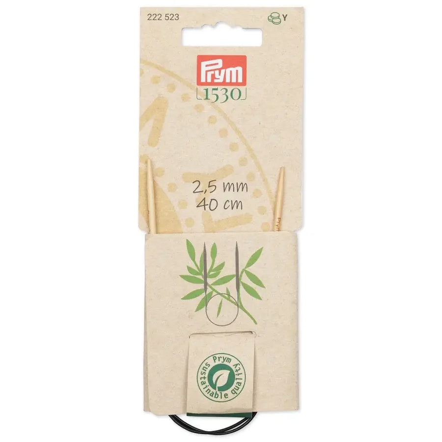 Agujas de Tejer circulares de Bambú 1530 Prym 222523 - accesorio Prym para punto y tejido