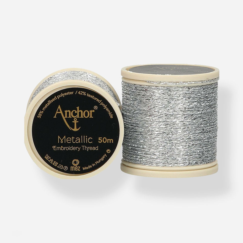 Anchor Metallic: Shiny thread for embroidery and luminous fabrics