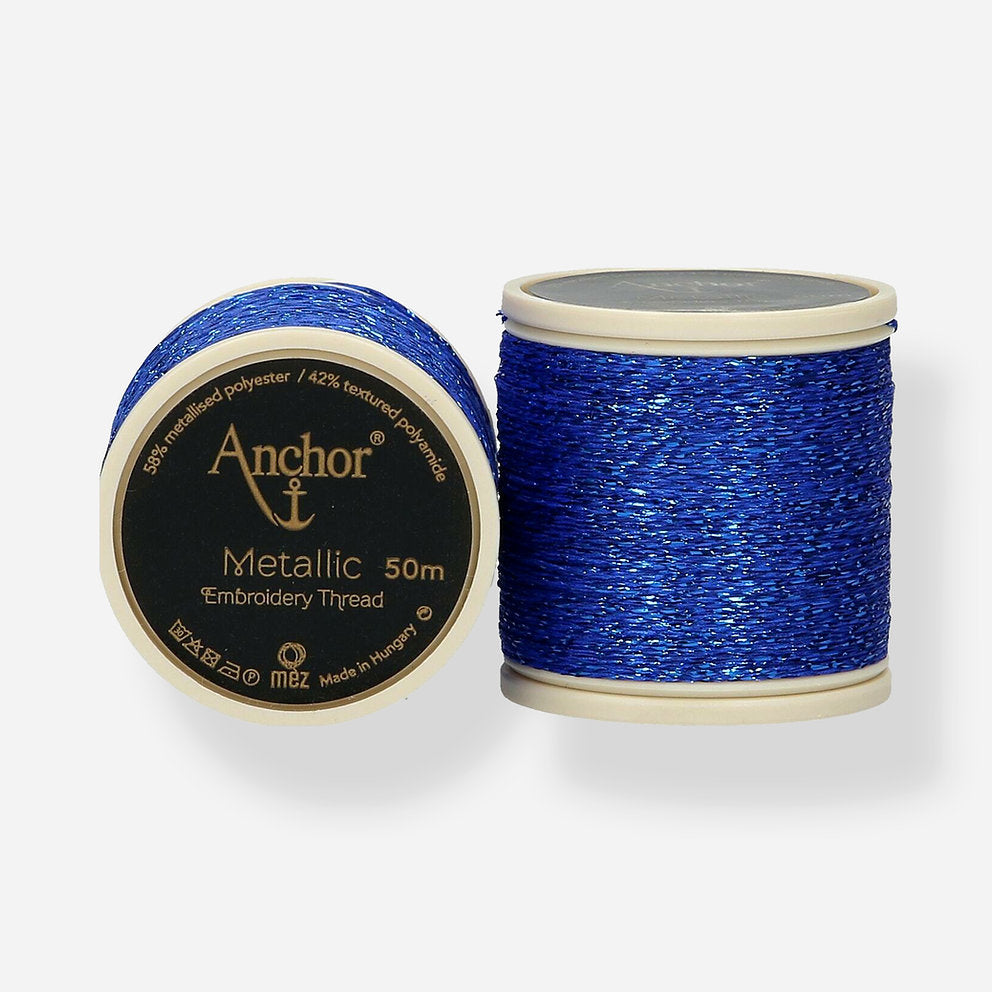 Anchor Metallic: Glänzender Faden für Stickereien und leuchtende Stoffe