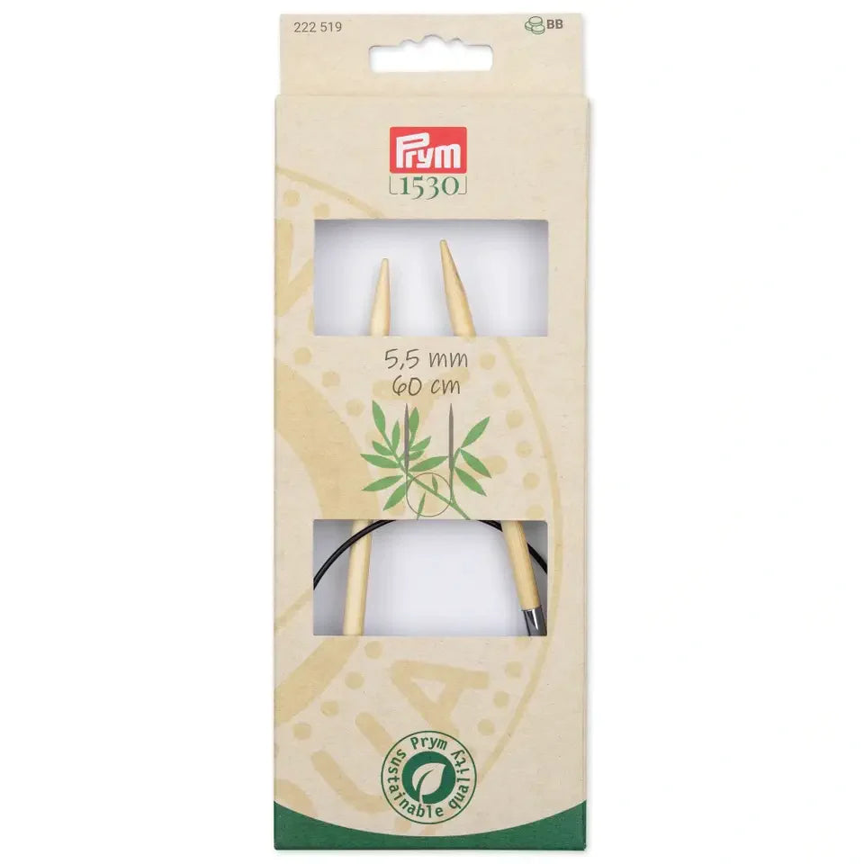 Prym 1530 Bamboo Circular Knitting Needles - Softness, Flexibility and Sustainability in Every Point