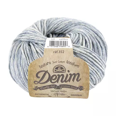 DMC Natura Medium Denim: Cotton Yarn with Cowboy Style
