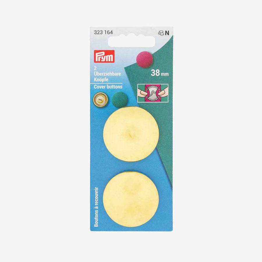Pack de 2 Botones Revestibles 38 mm Prym 323164 - accesorio Prym para cierres y accesorios de prendas