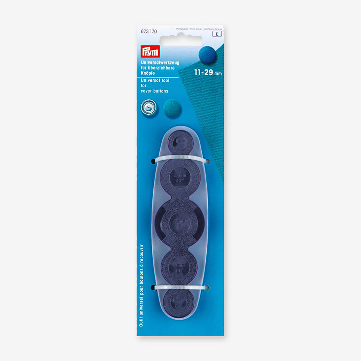 Prym 673170 Button Covering Tool: Personalize your Garments and Projects with Style