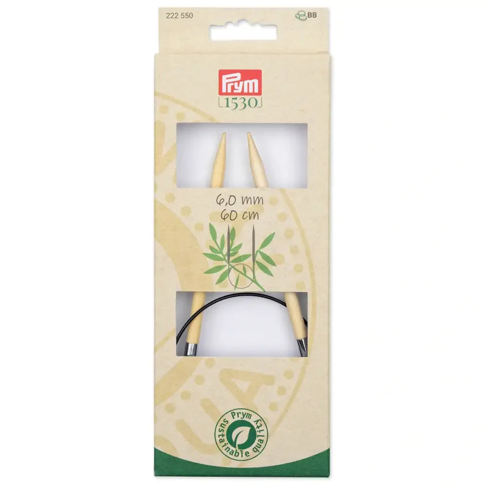 Prym 1530 Bamboo Circular Knitting Needles - Softness, Flexibility and Sustainability in Every Point