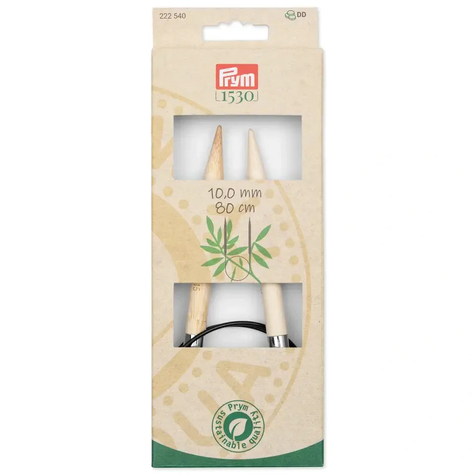 Prym 1530 Bamboo Circular Knitting Needles - Softness, Flexibility and Sustainability in Every Point