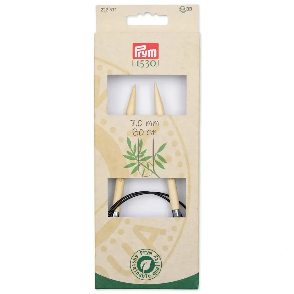 Prym 1530 Bamboo Circular Knitting Needles - Softness, Flexibility and Sustainability in Every Point