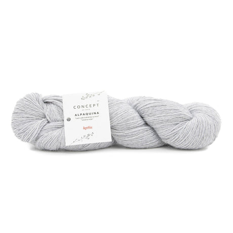 Echevette de laine d'alpaga ALPAQUINA SUPERFINE de Katia pour tricoter des chaussettes et des vêtements de bébé