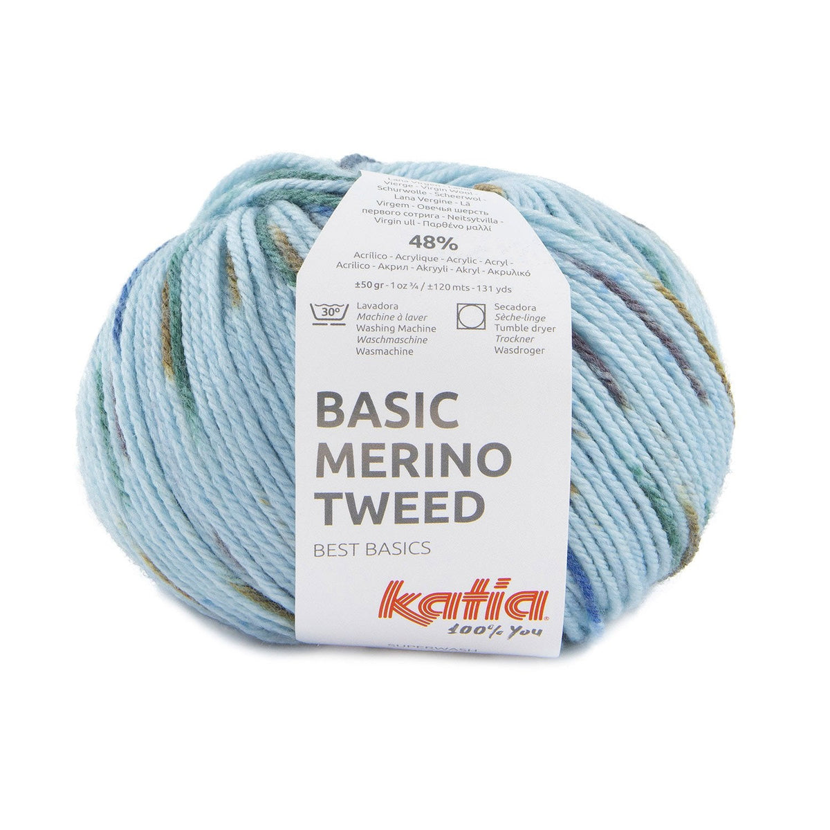 Katia Basic Merino Tweed - Weiche Wolle zum Stricken von Herbst- und Winterkleidung