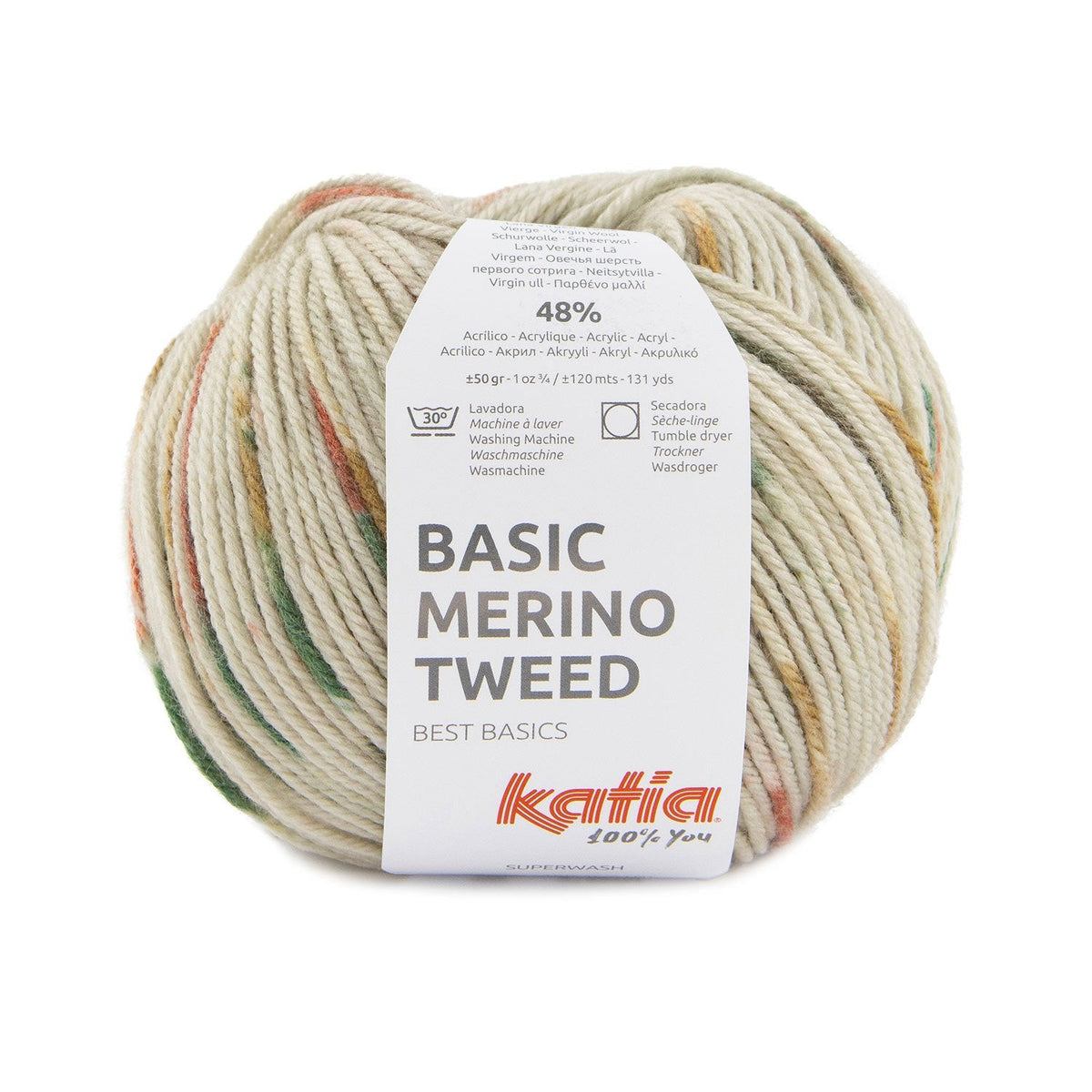 Katia Basic Merino Tweed - Weiche Wolle zum Stricken von Herbst- und Winterkleidung