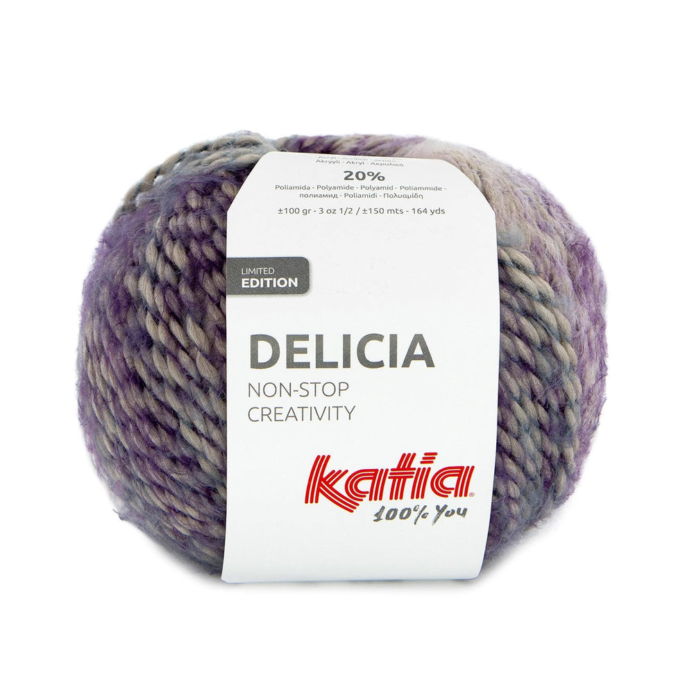 Katia Delicia : Laine fantaisie effet peluche pour des vêtements uniques 