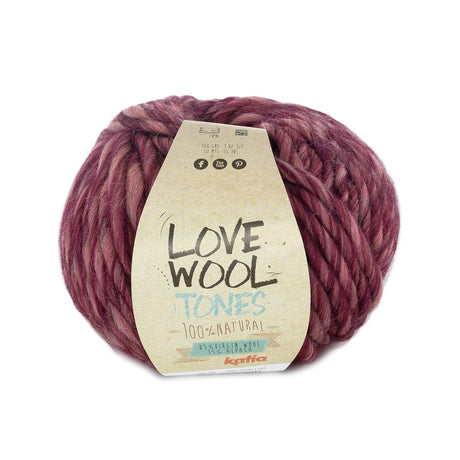 Katia Love Wool Tones - Lana Virgen con Alpaca para Tejido y Ganchillo: Colores Vibrantes y Textura Excepcional