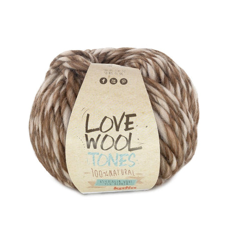 Katia Love Wool Tones - Virgin Wool with Alpaca for Knitting and Crochet: Vibrant Colors and Exceptional Texture 