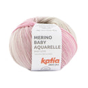 Lana Merino Baby Aquarelle degradé de 3 colores para bebé de Katia - Suave, Duradera y Amigable con el Medio Ambiente