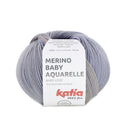 Lana Merino Baby Aquarelle degradé de 3 colores para bebé de Katia - Suave, Duradera y Amigable con el Medio Ambiente
