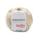 Hilo de algodón Serendipia de Katia con aspecto de cinta multicolor para tejer prendas frescas y coloridas en primavera y verano