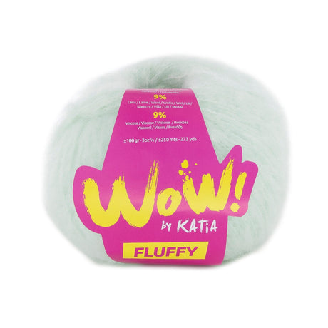 Katia Wow Fluffy - Lana Suave de Efecto Perchado para Prendas Modernas