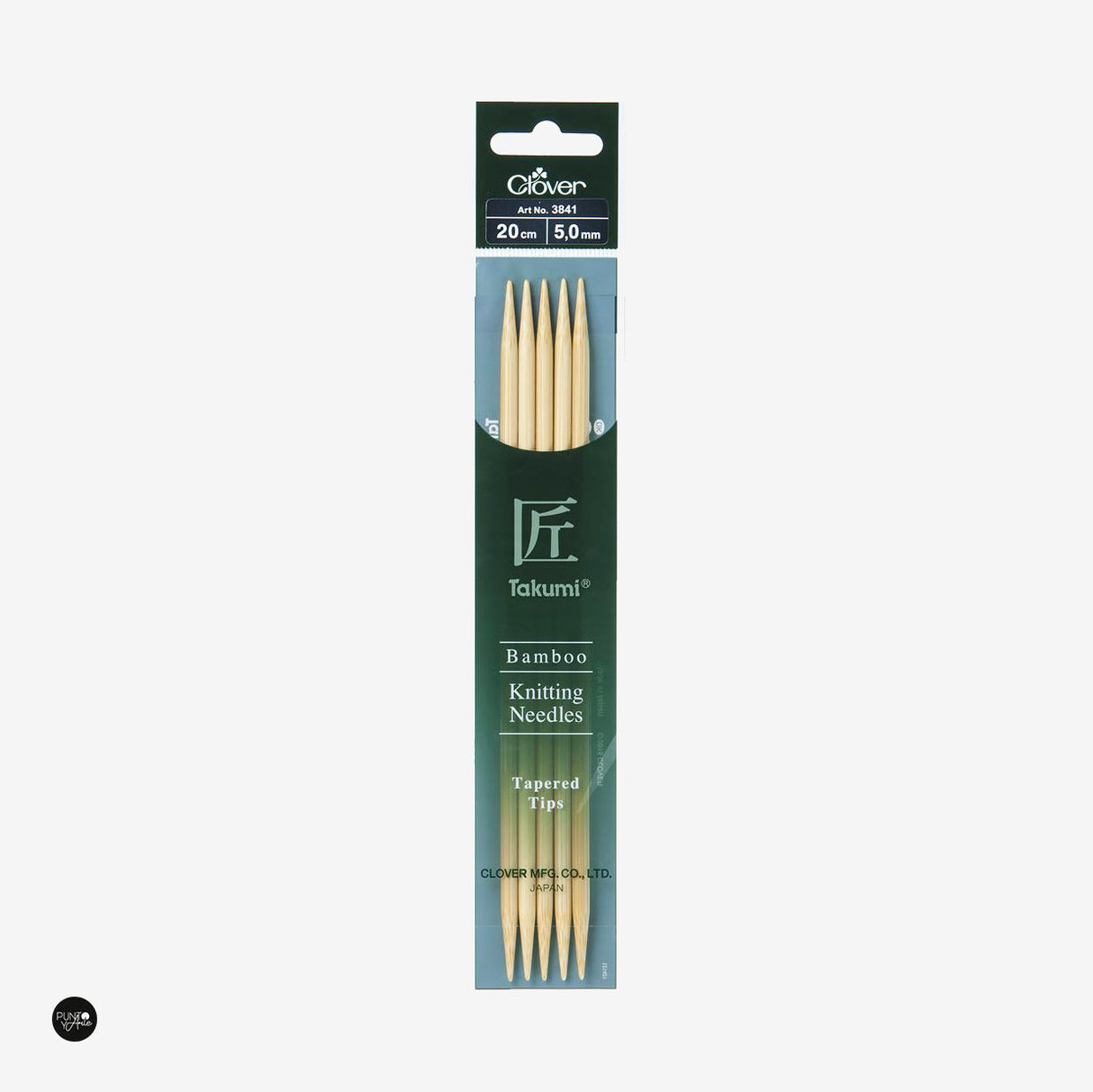 Takumi Bamboo Double Pointed Knitting Needles 20cm Clover | Quality and Comfort