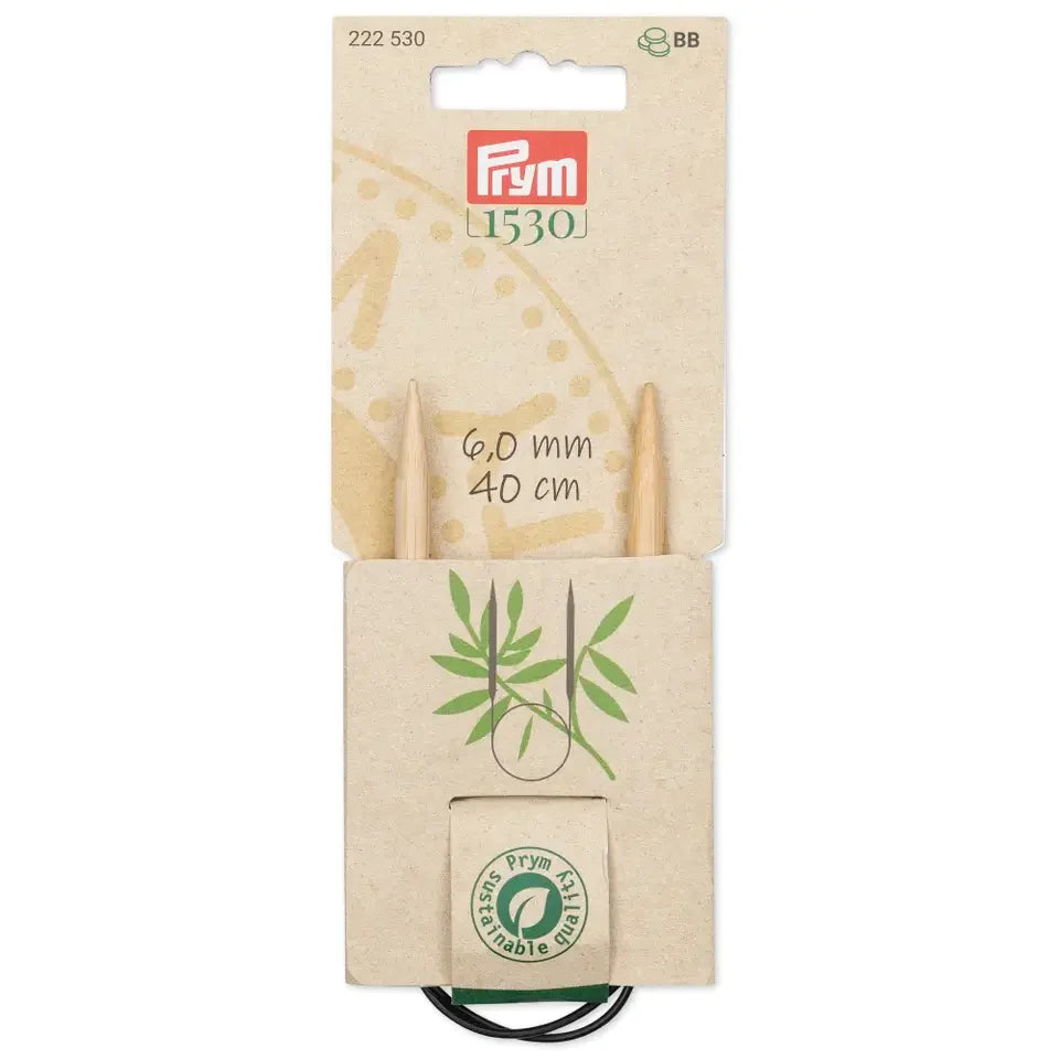 Prym 1530 Bamboo Circular Knitting Needles - Softness, Flexibility and Sustainability in Every Point